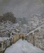 Alfred Sisley Snow at Louveciennes (san21) oil painting on canvas